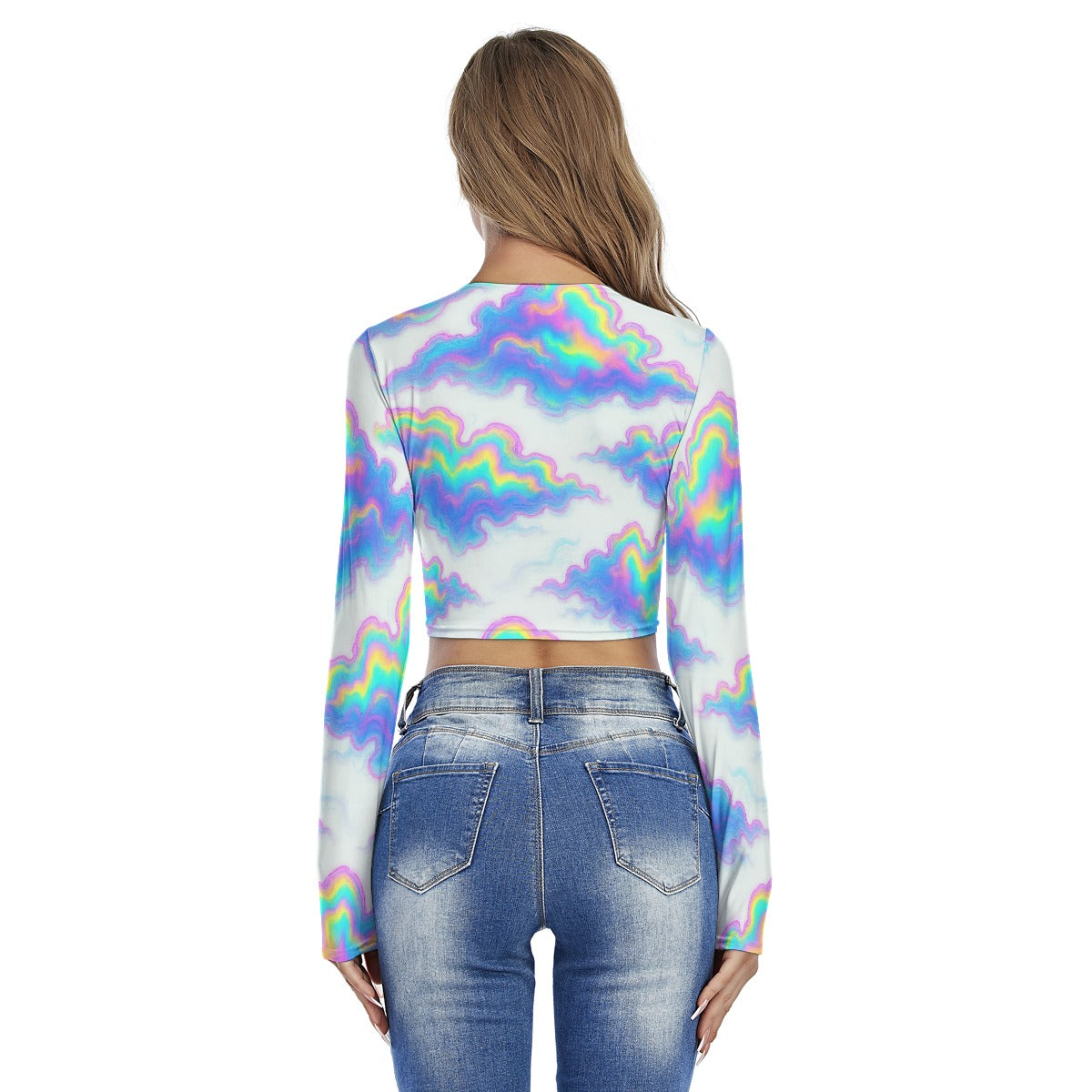 Women's Round Neck Crop Top T-Shirt
