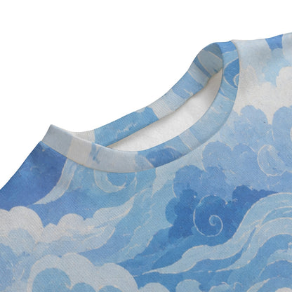 Unisex Drop-shoulder Knitted Fleece Sweater - view 3