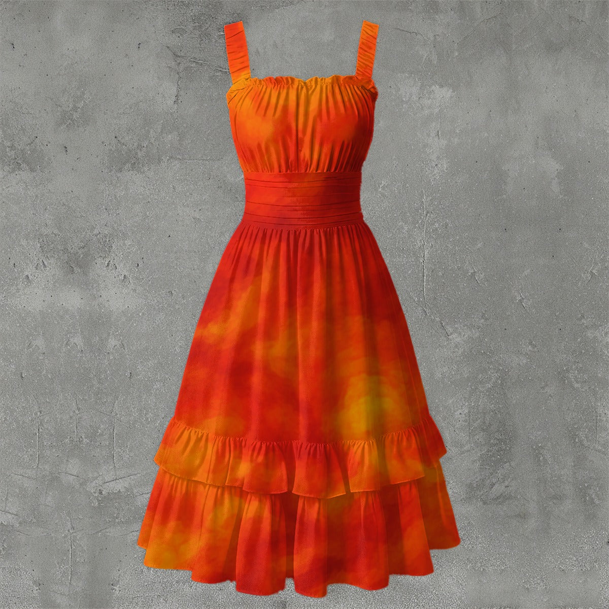 Unisex Women‘s Ruffle Hem Dress