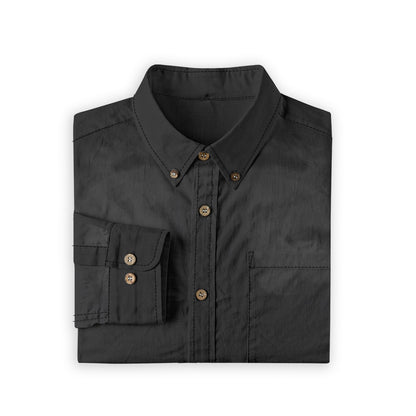Men's Casual Lapel Long Sleeve Shirt|125GSM Cotton
