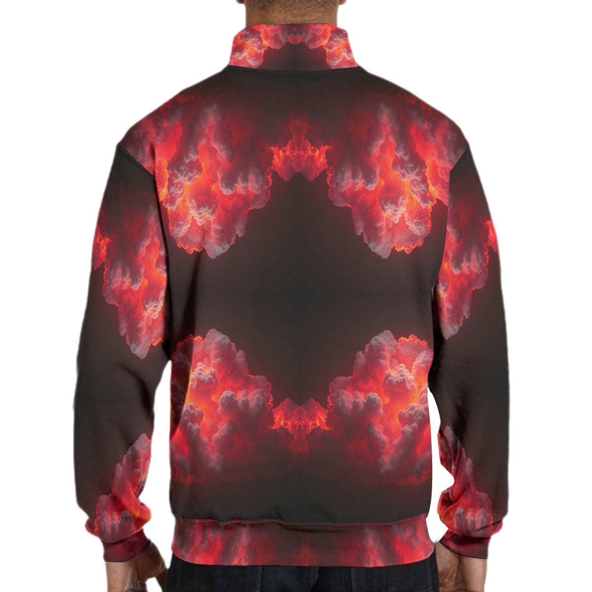 Men's Hidden Half-Zip Placket Hoodie