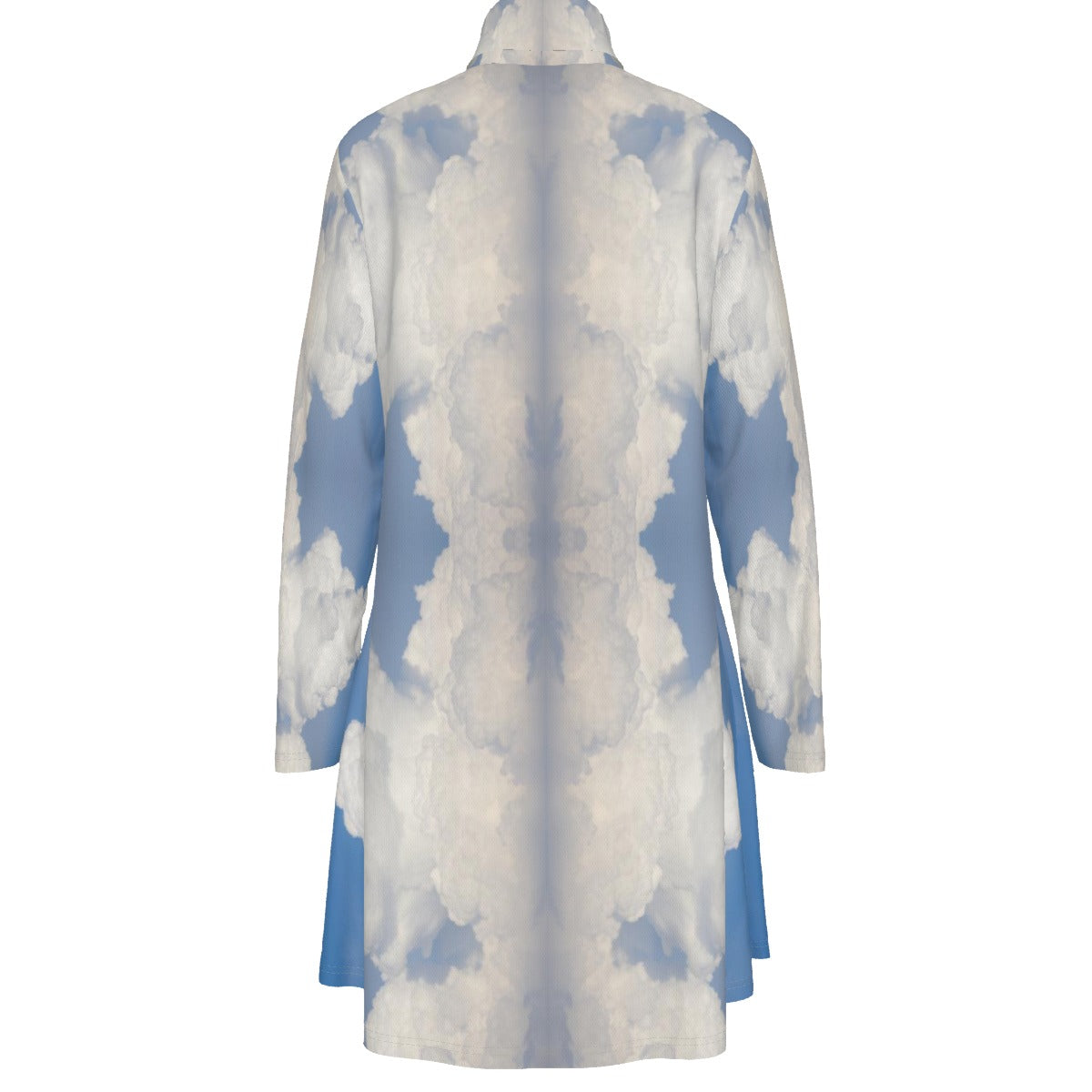 Women's High Neck Dress With Long Sleeve