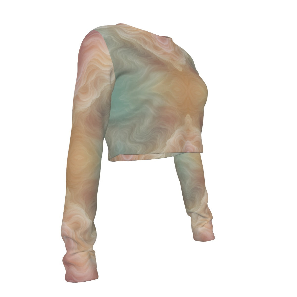 Women's Round Neck Crop Top T-Shirt