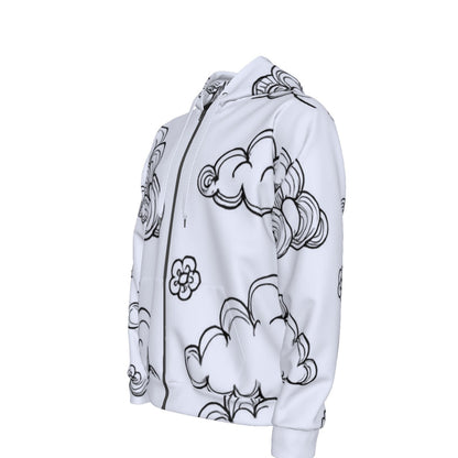 Unisex Zipper Hoodie With Black Lining