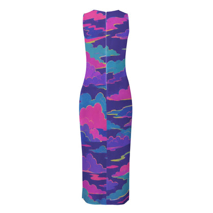 Women's Beach Perspective Chiffon Sleeveless Dress by O’Nimbus – view 2
