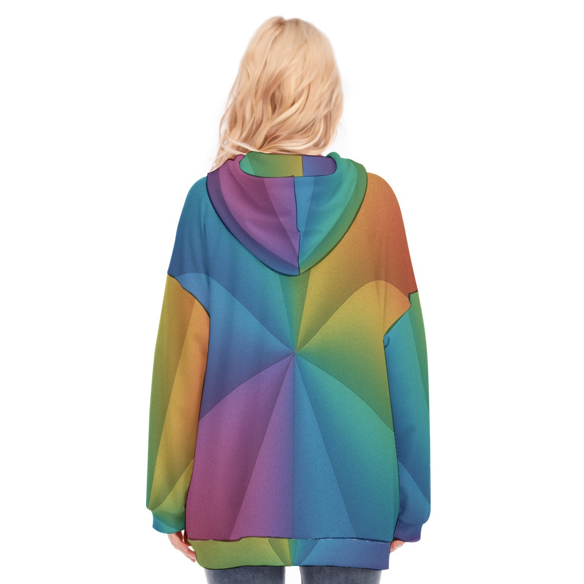 Women's Long Hoodie With Zipper Closure