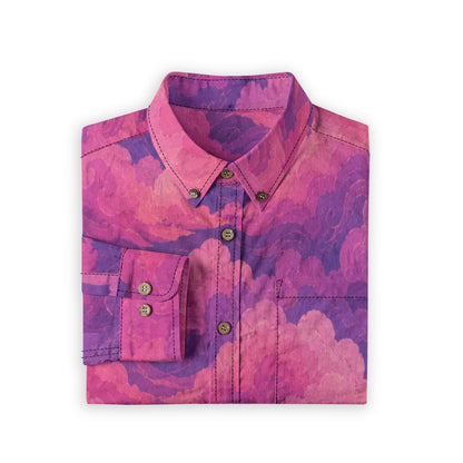 Men's Casual Lapel Long Sleeve Shirt|125GSM Cotton