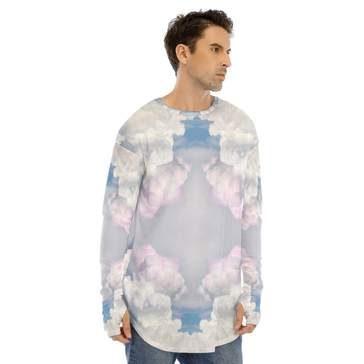 Men's Fingerless Long Sleeve T-shirt