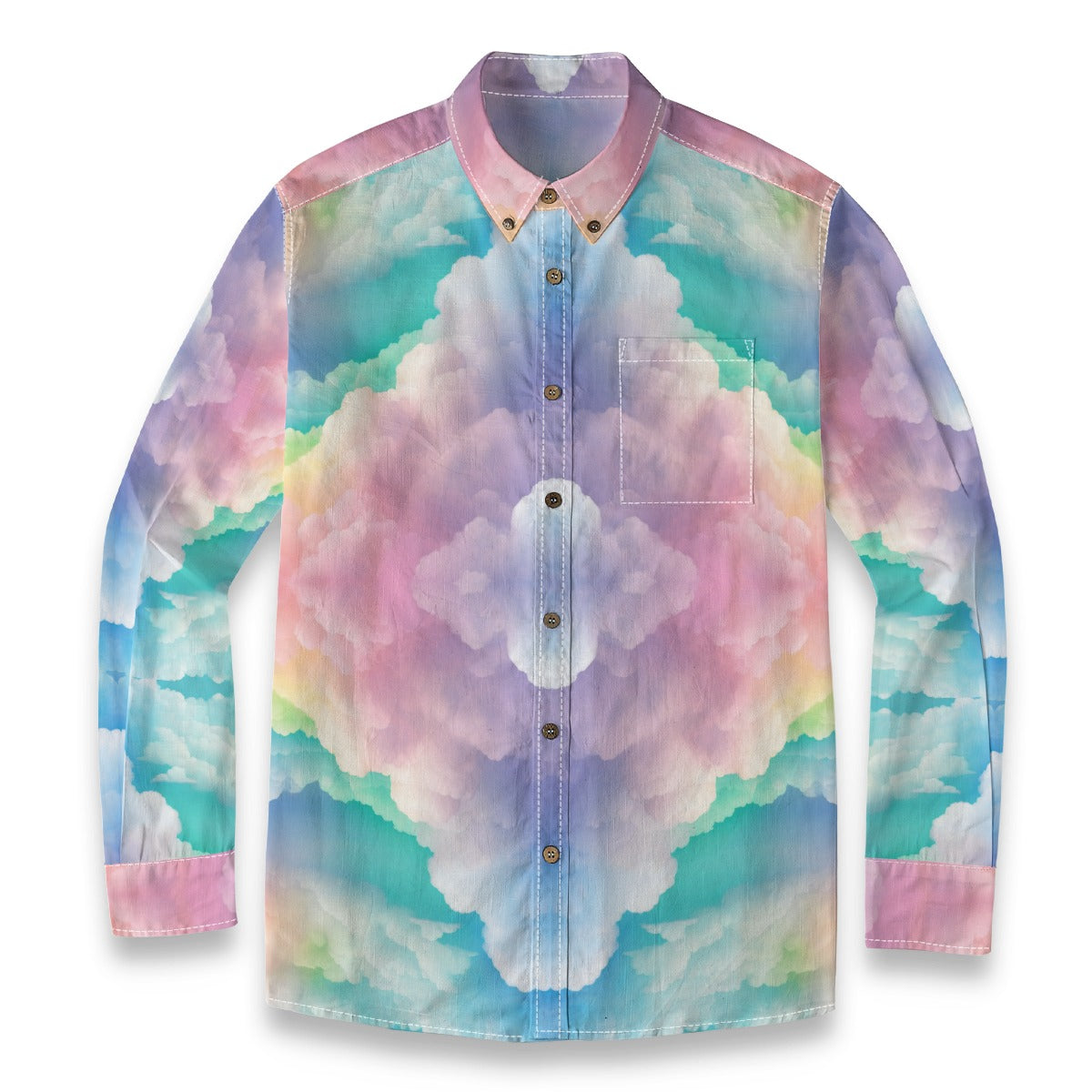 Men's Casual Lapel Long Sleeve Shirt|125GSM Cotton
