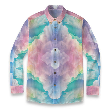 Men's Casual Lapel Long Sleeve Shirt|125GSM Cotton
