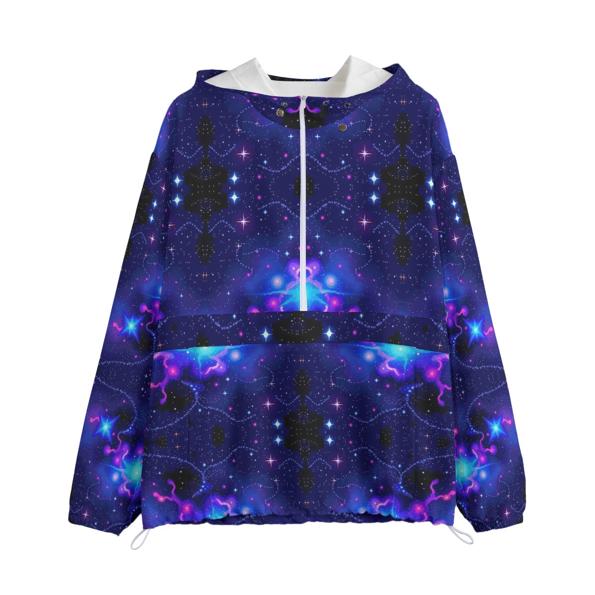 Unisex Pullover Jacket With Zipper Closure