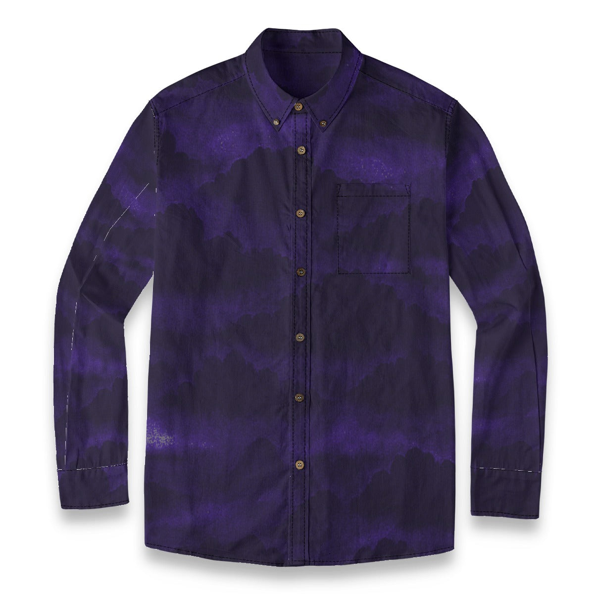 Men's Casual Lapel Long Sleeve Shirt|125GSM Cotton