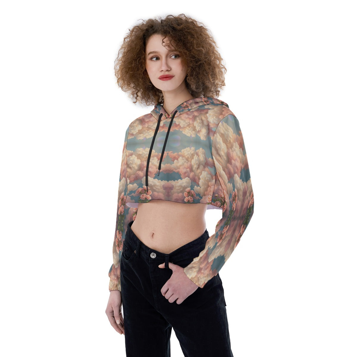 Women's Crop Top Hoodie