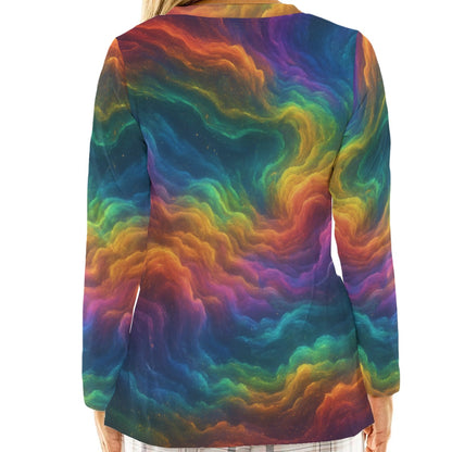 Women's Loose V-Neck T-Shirt With Long Sleeve