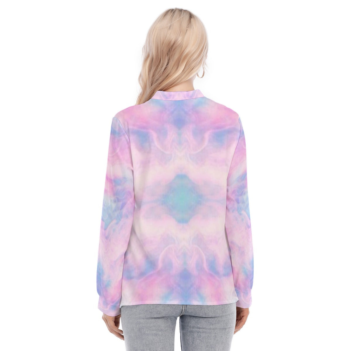 Women's Long Sleeve Blouse With Button Closure
