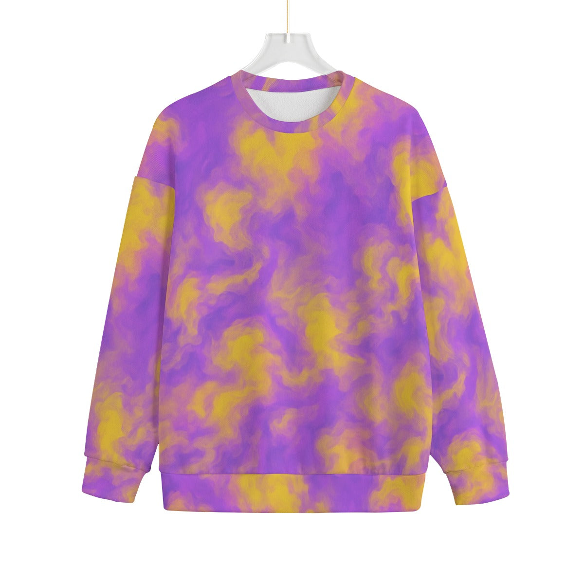 Unisex Drop-shoulder Knitted Fleece Sweater - view 1