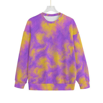 Unisex Drop-shoulder Knitted Fleece Sweater - view 1