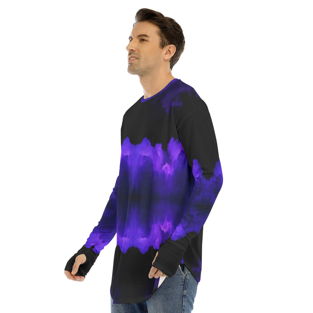Men's Fingerless Long Sleeve T-shirt