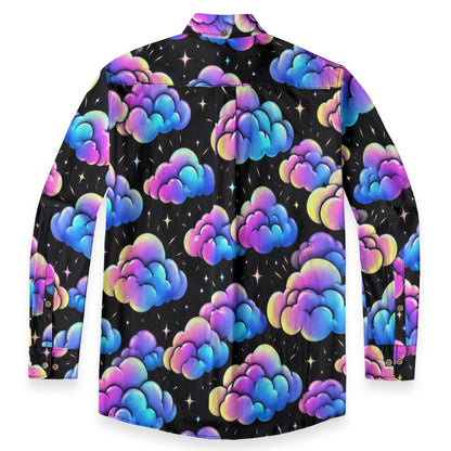 Men's Casual Lapel Long Sleeve Shirt|125GSM Cotton