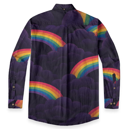 Men's Casual Lapel Long Sleeve Shirt|125GSM Cotton
