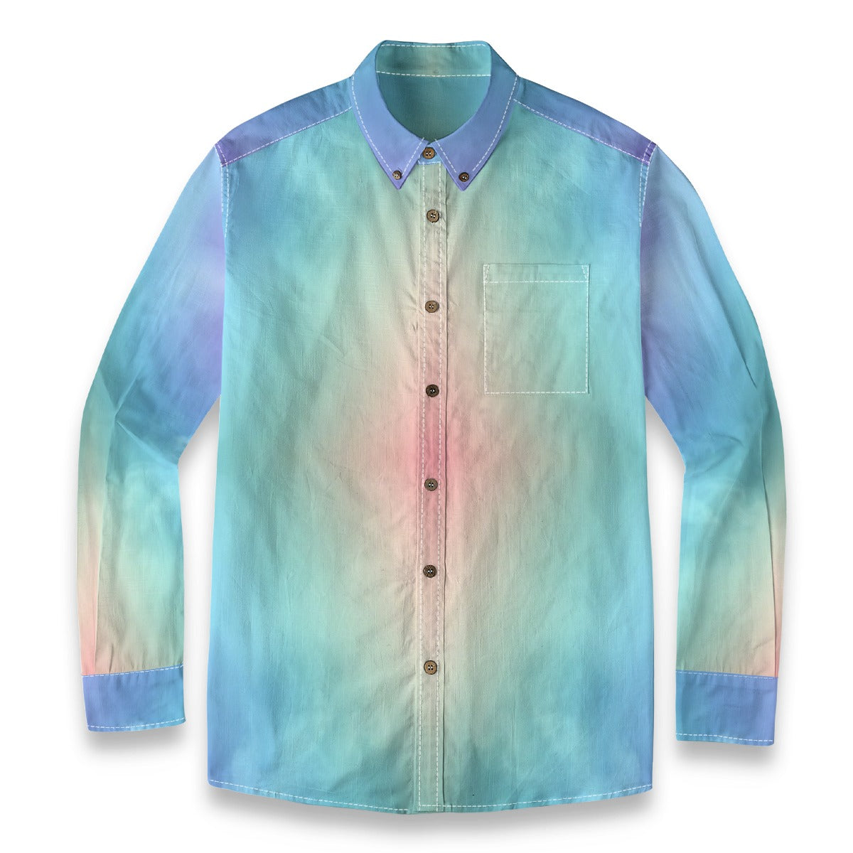 Men's Casual Lapel Long Sleeve Shirt|125GSM Cotton