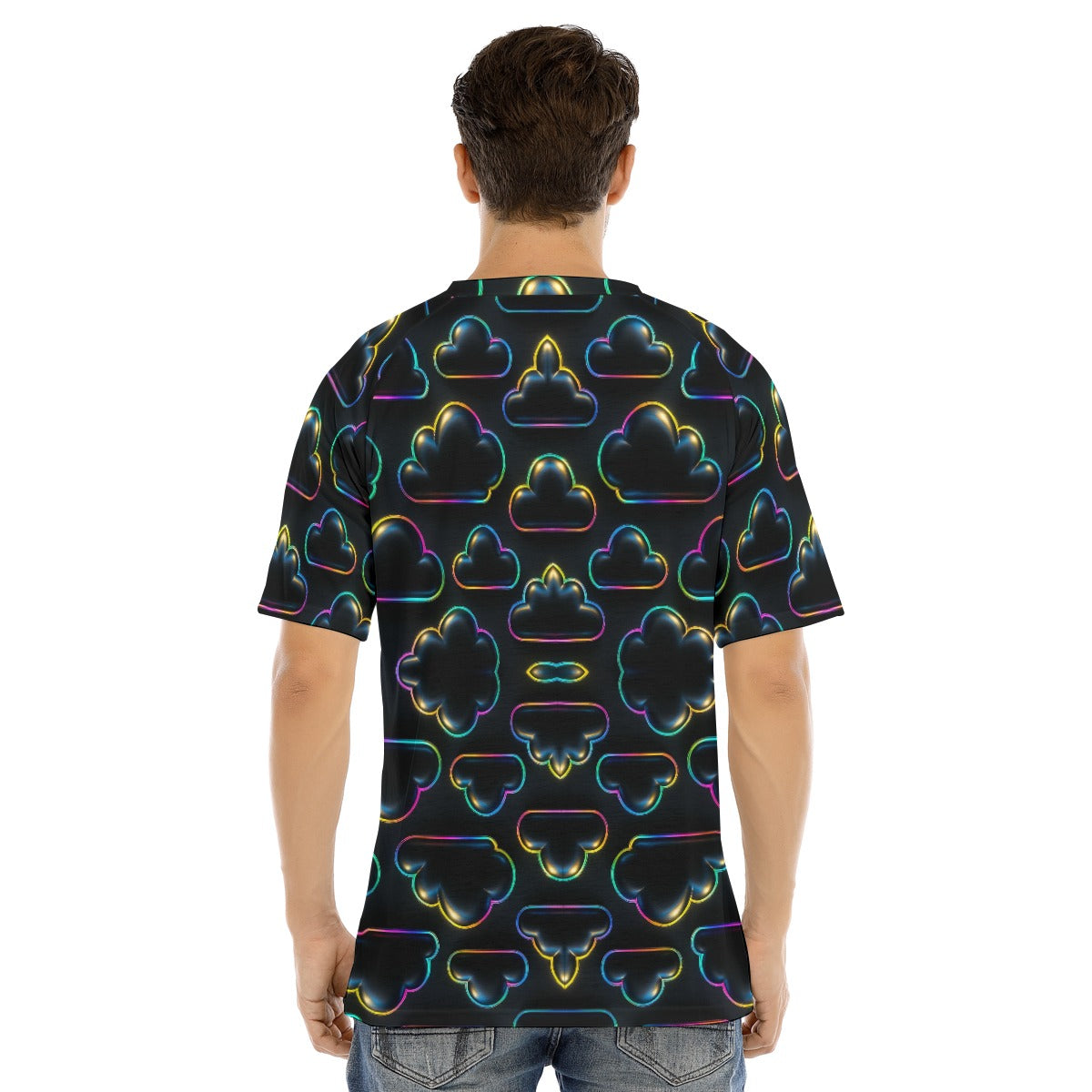 Men's Raglan Sleeve T-shirt With Button Closure