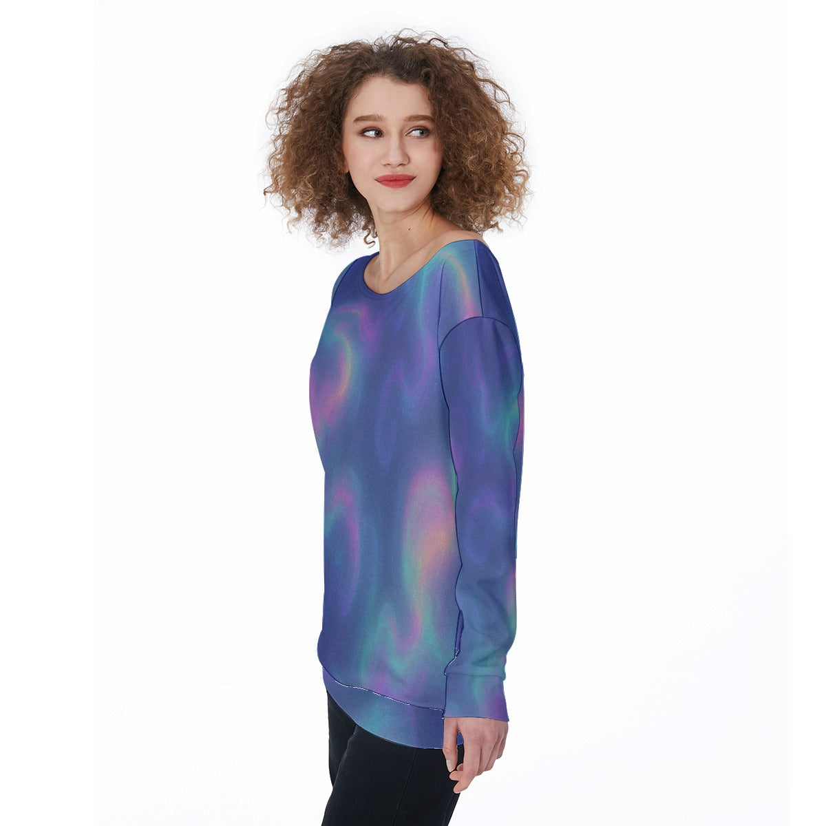 Women's Off-Shoulder Sweatshirt