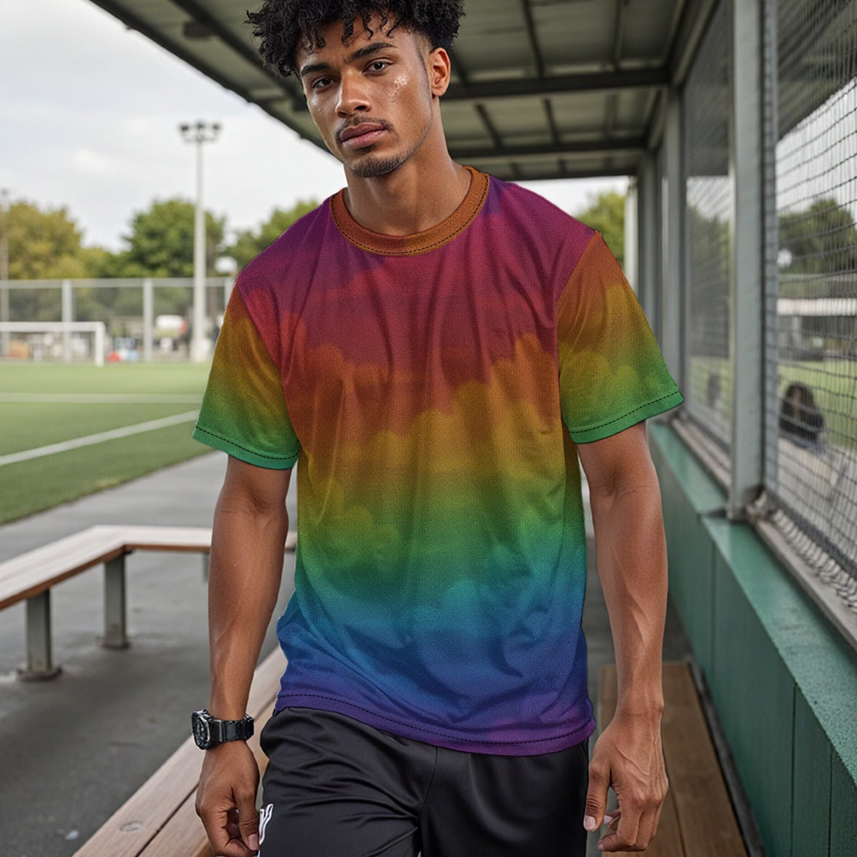 Unisex Drop Shoulder Crew Neck T-Shirt