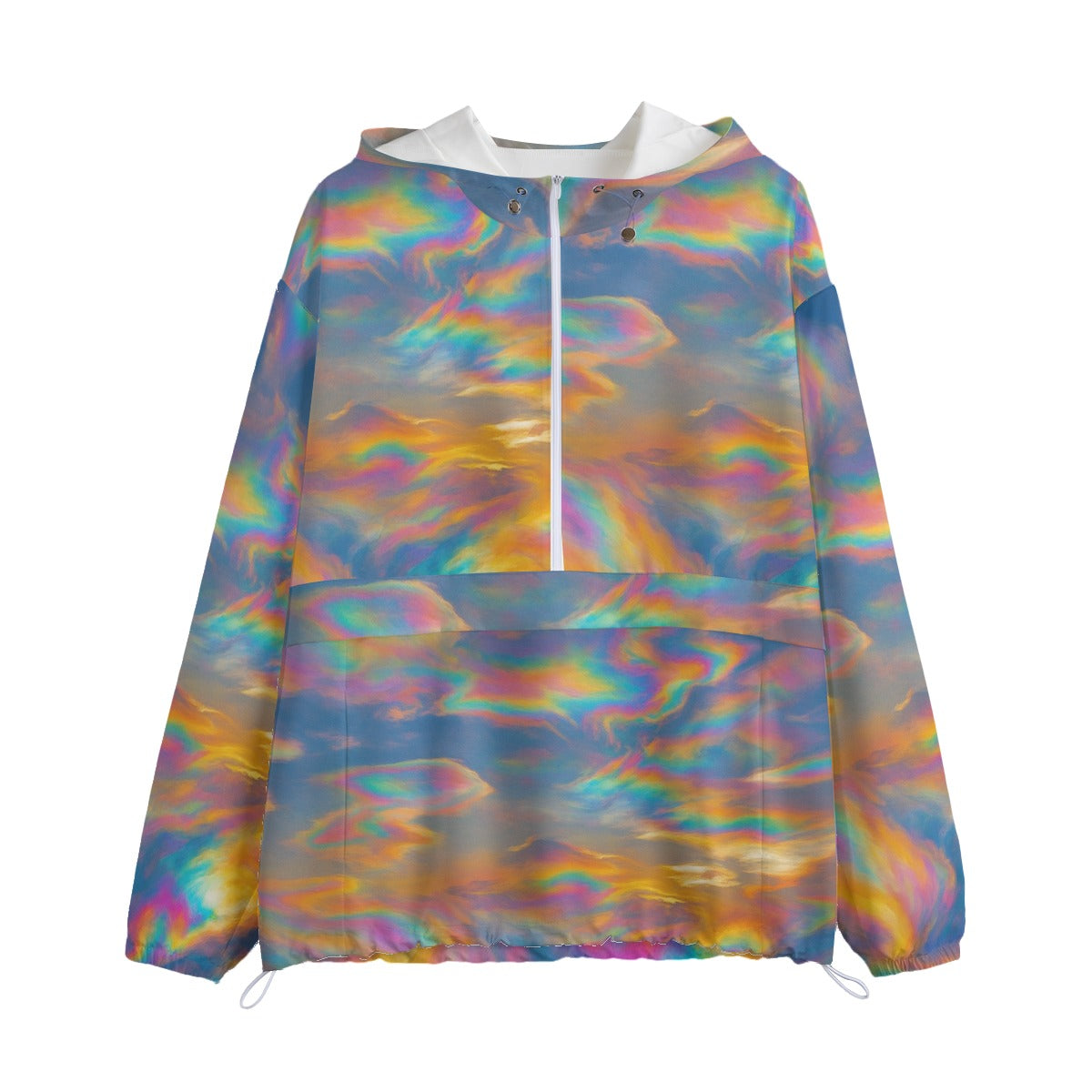 Unisex Pullover Jacket With Zipper Closure