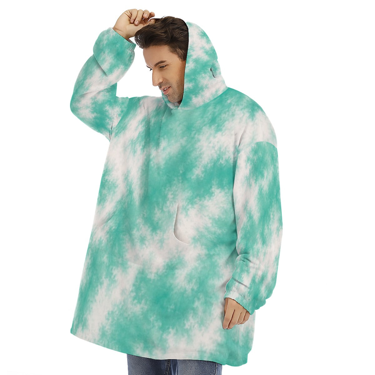 Unisex Sherpa-Fleece Hoodie Blanket - view 3