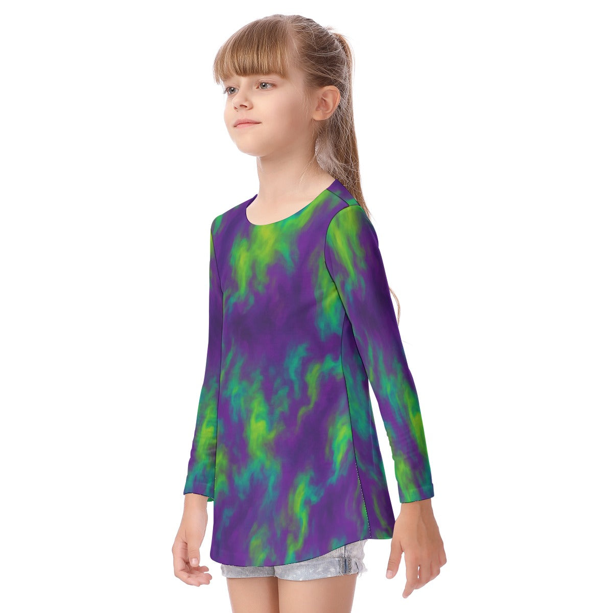 Unisex Kid's Long Sleeve O-neck T-shirt