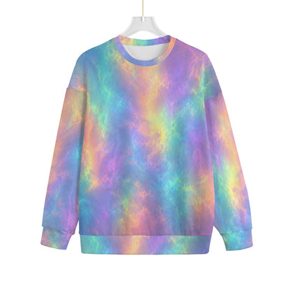 Unisex Drop-shoulder Knitted Fleece Sweater - view 1