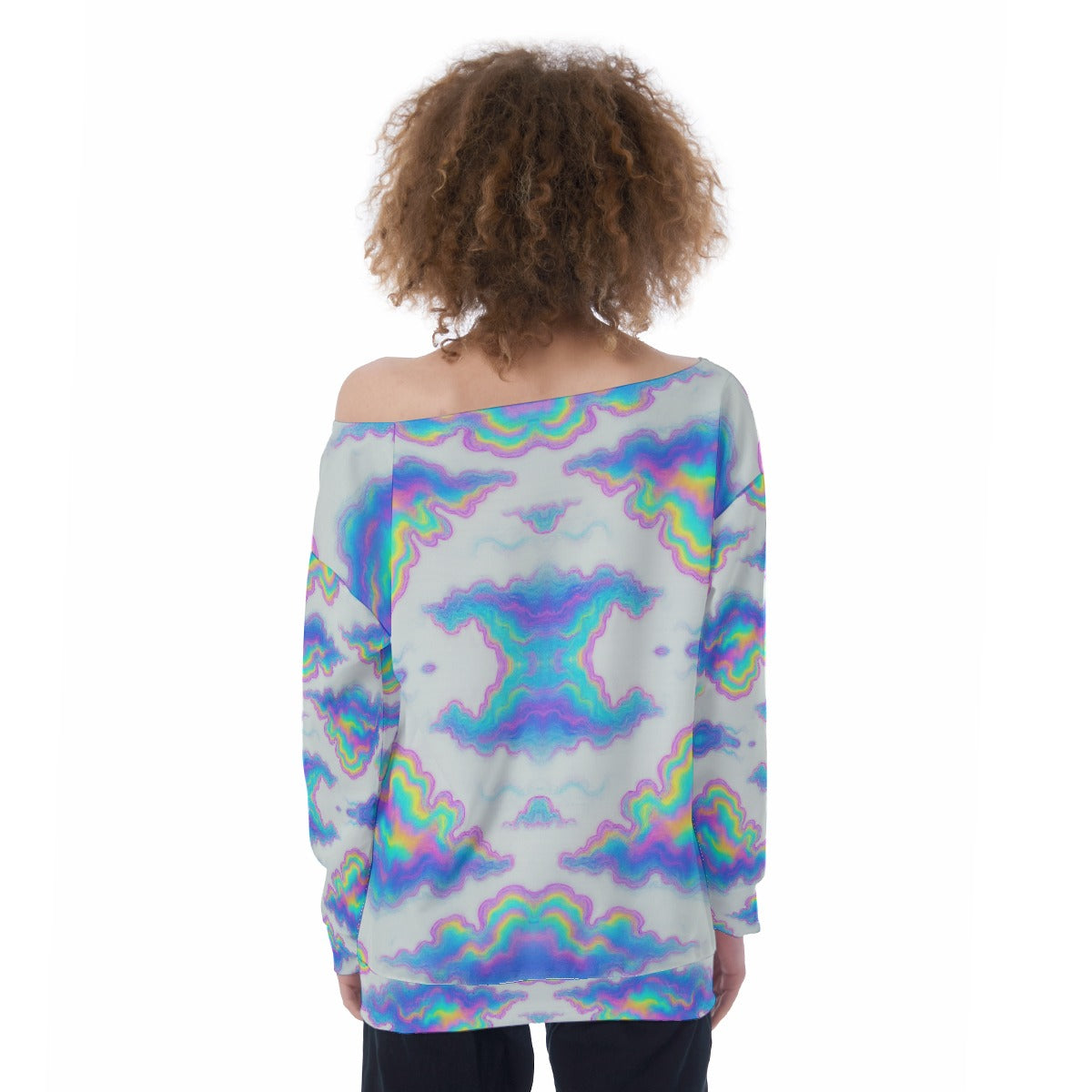 Women's Off-Shoulder Sweatshirt