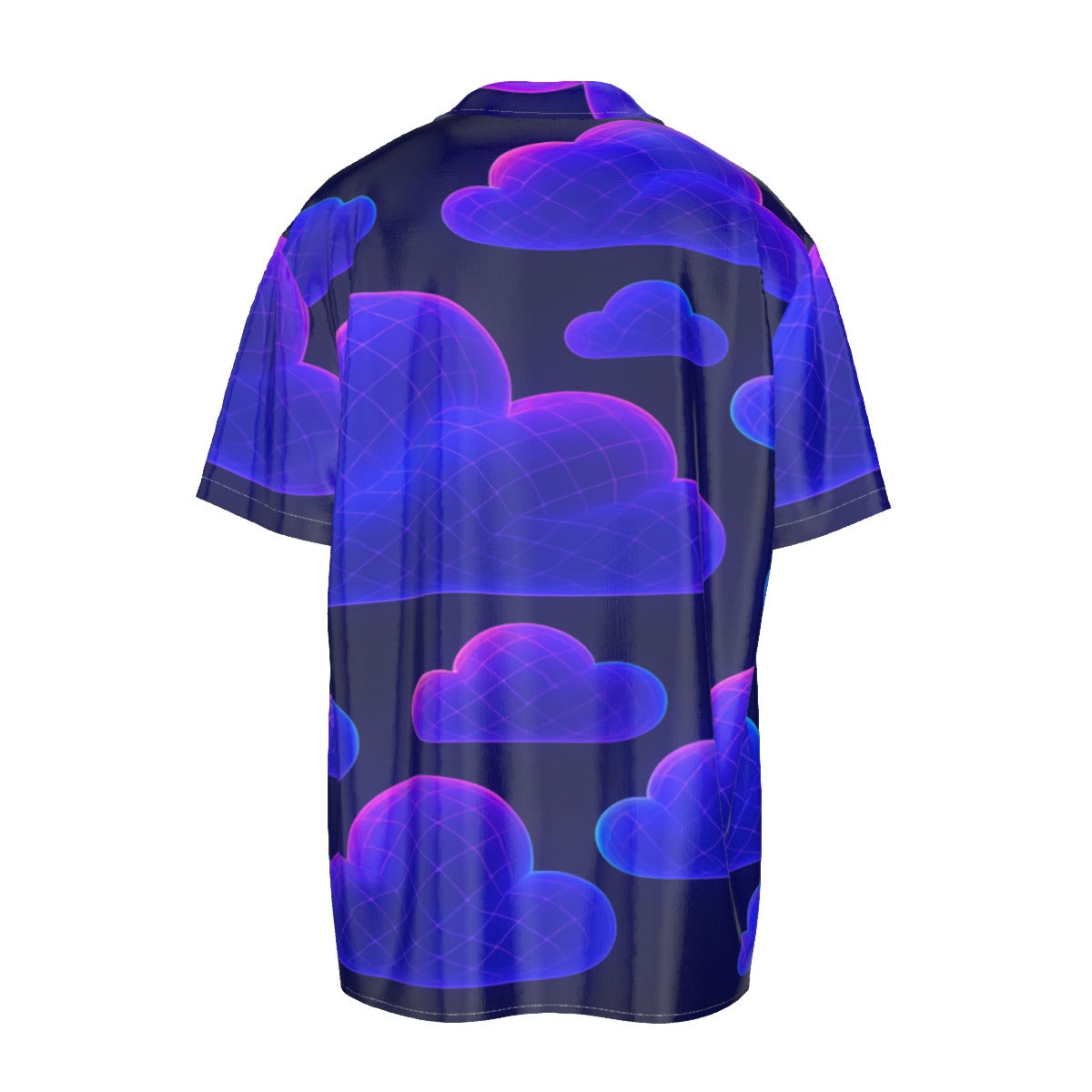 Men's Imitation Silk Short-Sleeved Shirt