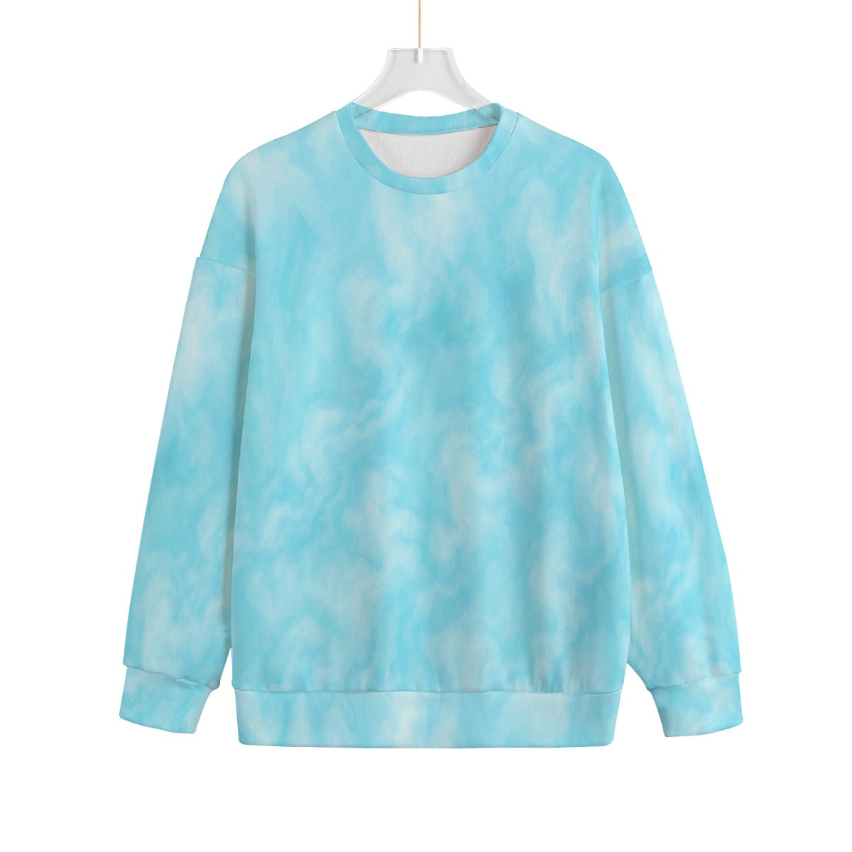 Unisex Drop-shoulder Knitted Fleece Sweater - view 1