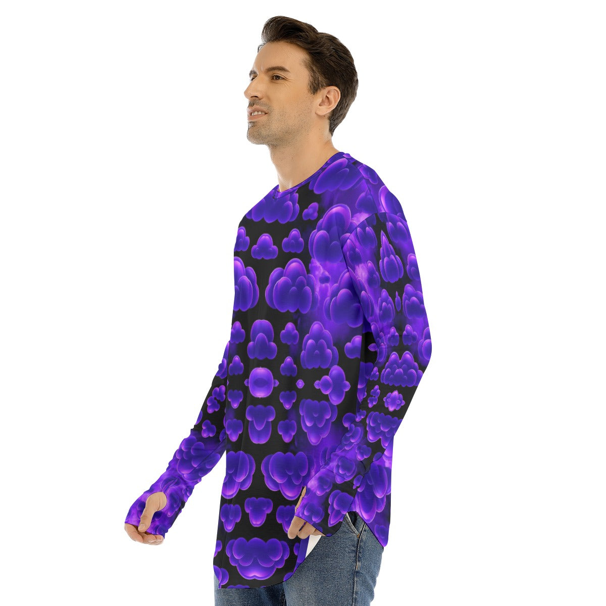 Men's Fingerless Long Sleeve T-shirt