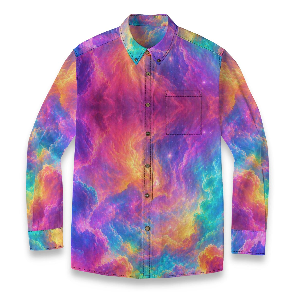 Men's Casual Lapel Long Sleeve Shirt|125GSM Cotton