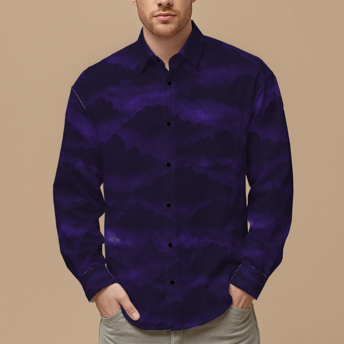 Men's Slim Fit Long Sleeve Shirt