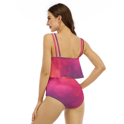 Women's Ruffled Vest Bikini Swimsuit