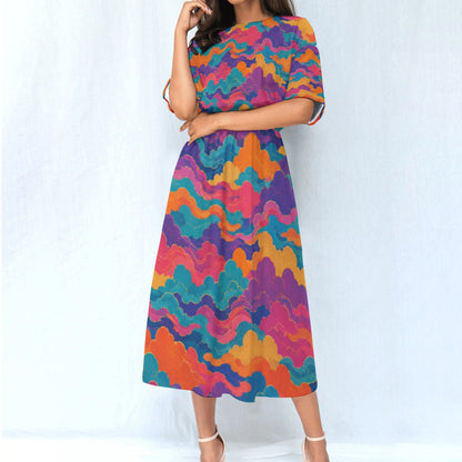 Women's Elastic Waist Dress by O’Nimbus