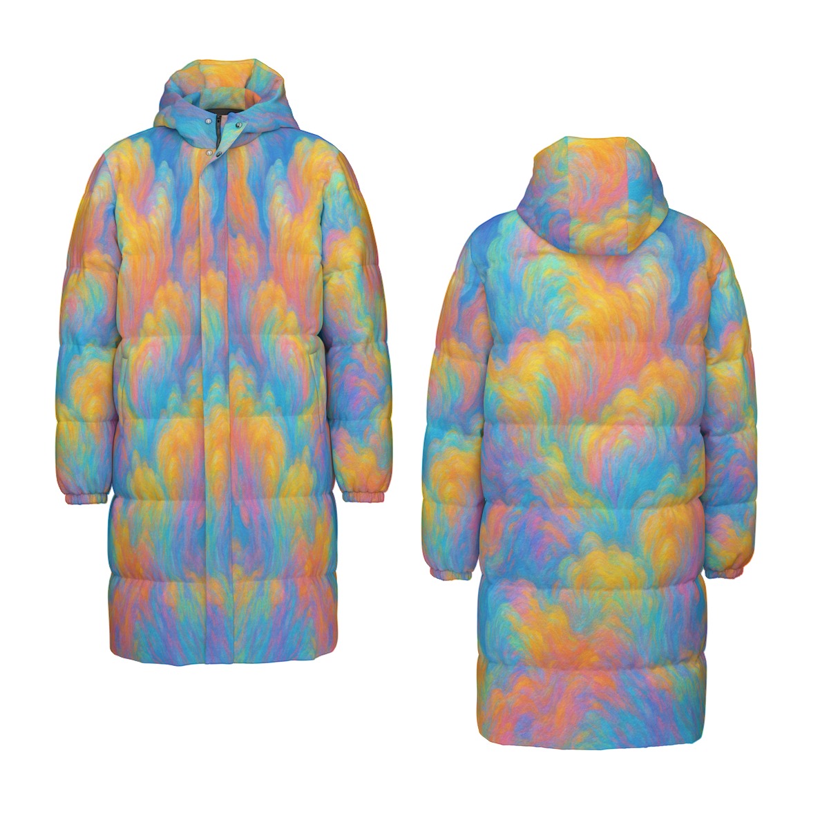 Unisex Long Down Jacket