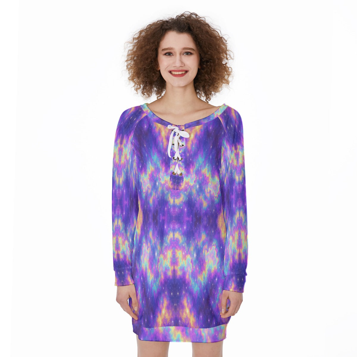 Women's Lace-Up Sweatshirt