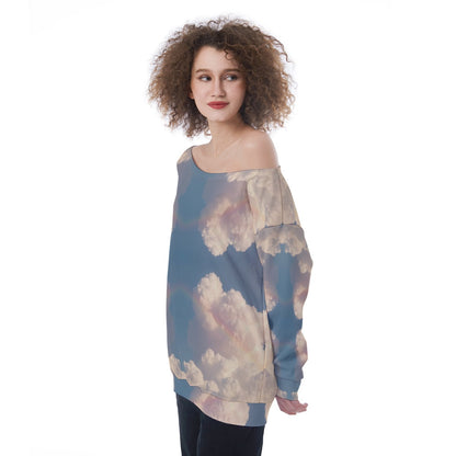 Women's Off-Shoulder Sweatshirt