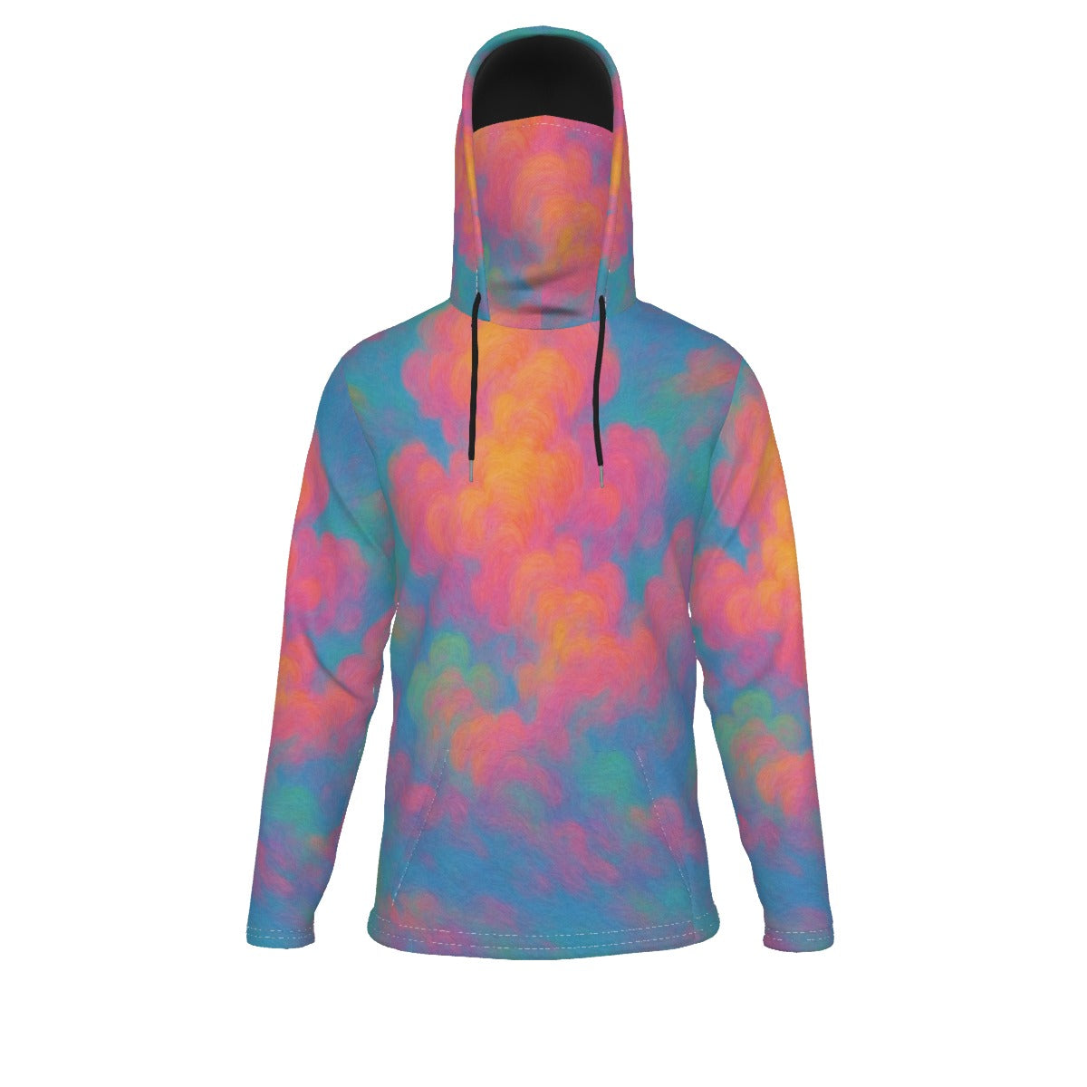 Men's Pullover Hoodie With Mask - view 1