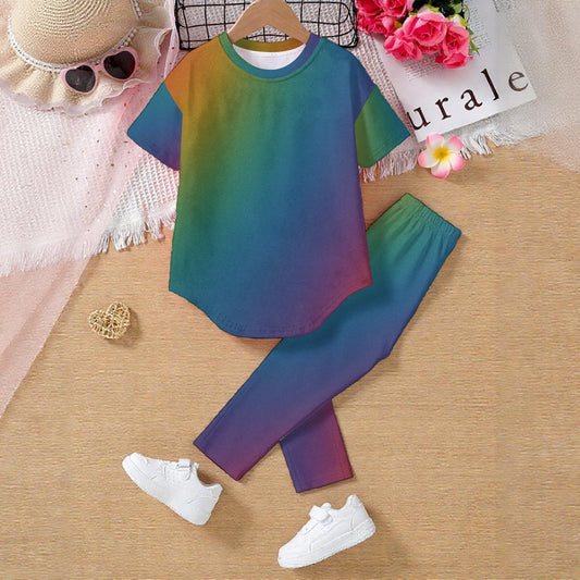 Unisex Kids' Casual Top and Pants Set