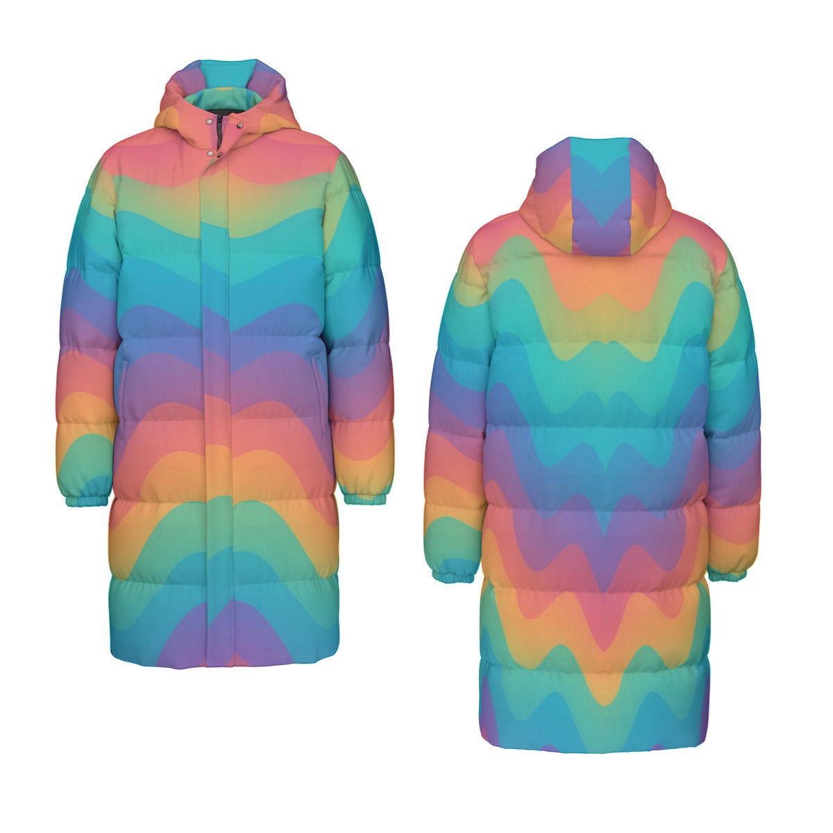 Unisex Long Down Jacket