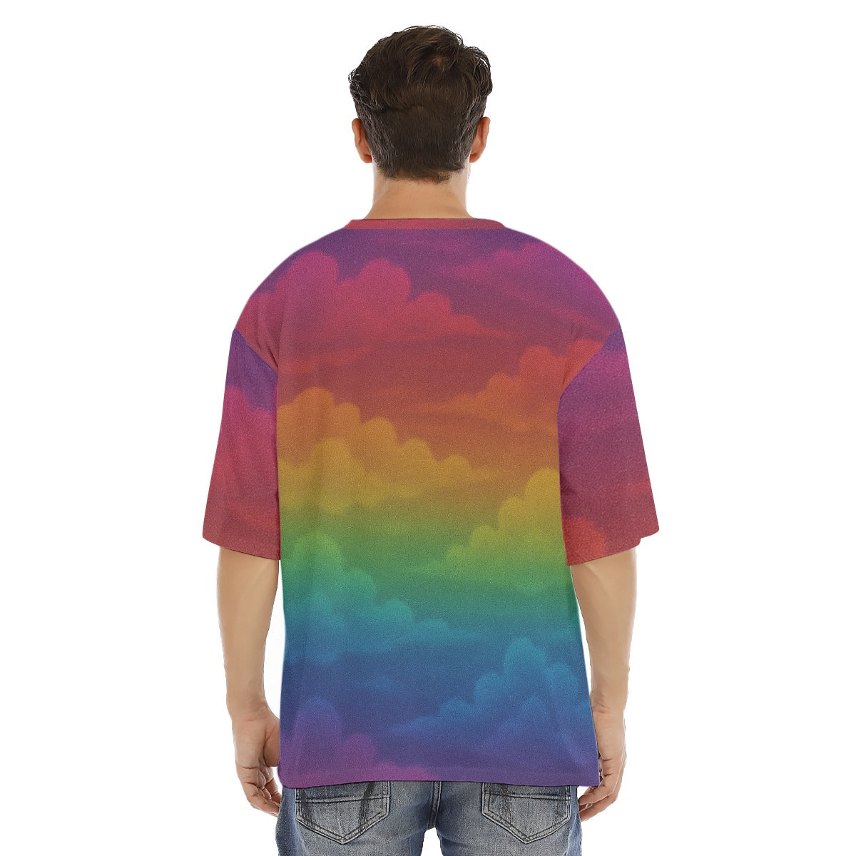 Men's Drop Shoulder T-shirt With Short Sleeve