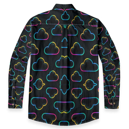 Men's Casual Lapel Long Sleeve Shirt|125GSM Cotton