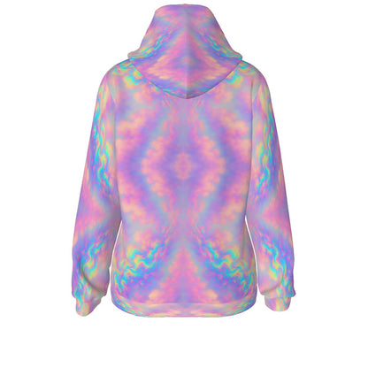 Women's Borg Fleece Hoodie With Half Zip