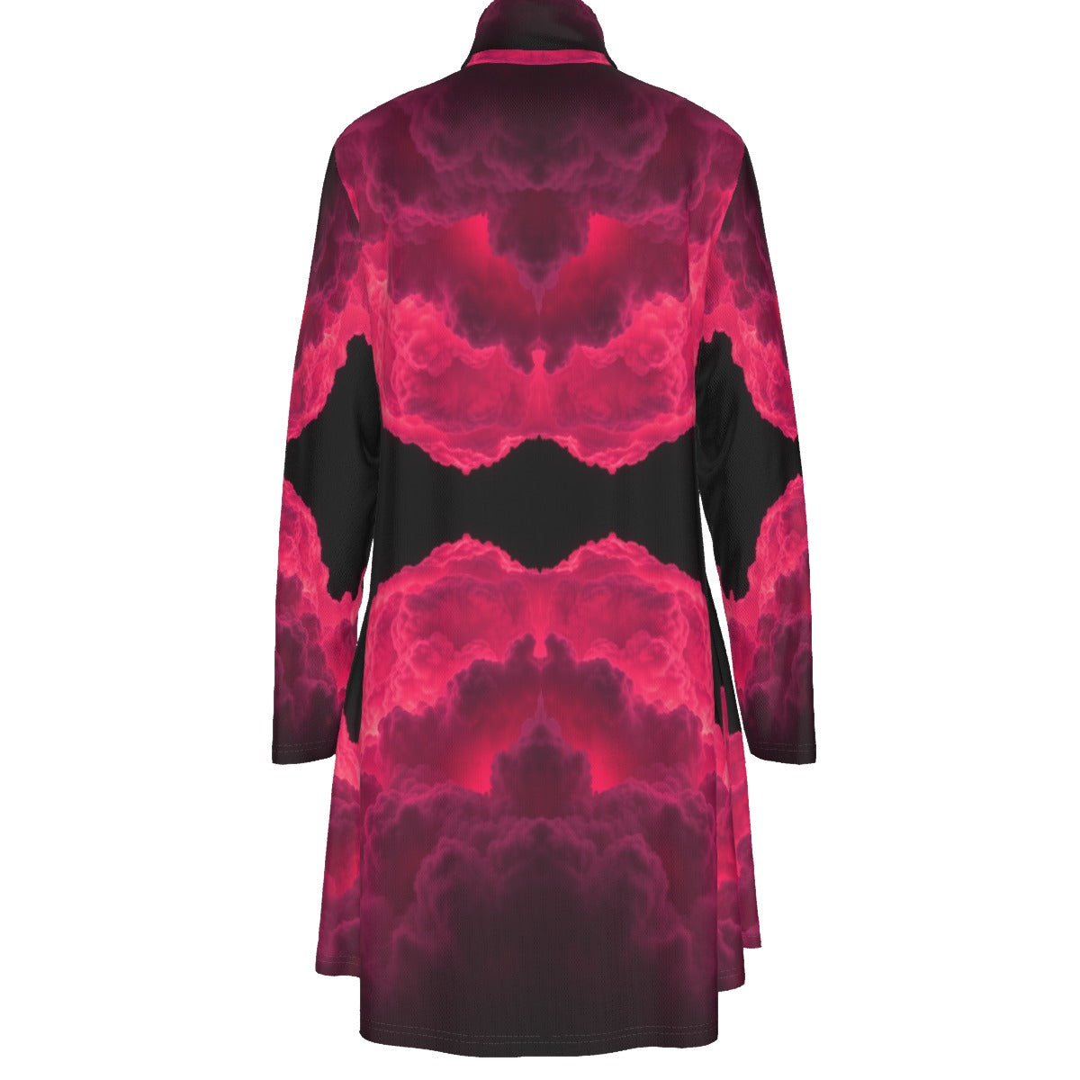 Women's High Neck Dress With Long Sleeve